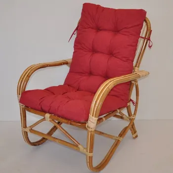 Křeslo Axin Trading1 Ratanové křeslo Nilam polstr vínový melír