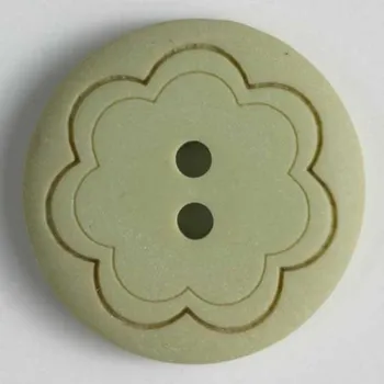 Knoflík Knoflík dámský DILL 251526 DŘEVĚNÝ ZELENÝ - Zelená, 18 mm