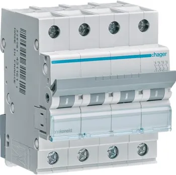 Jistič Hager MCN450 Jistič 4 pól. 50A, char.C, 6 kA