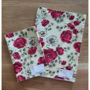 Obal na sešit Nebe doma Látkový barevný obal - vlčí máky - A4, A5 na knihu, učebnici, sešit, slabikář (univerzální) Velikost: A5