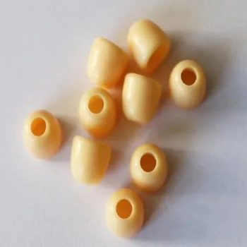 Knoflík koncovka plastová 17319035 na kul. šňůrku béžová PLASTOVÁ - Béžová, 10mm