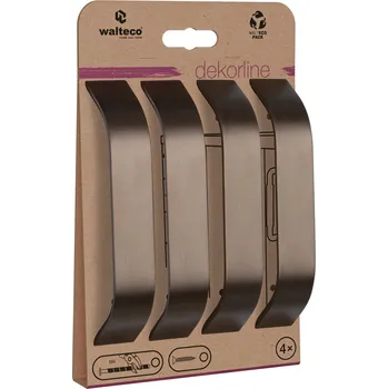 Nábytkové kování Walteco Set nábytkových úchytek Fiesto rozteč 128mm, matná hnědá, 4 ks