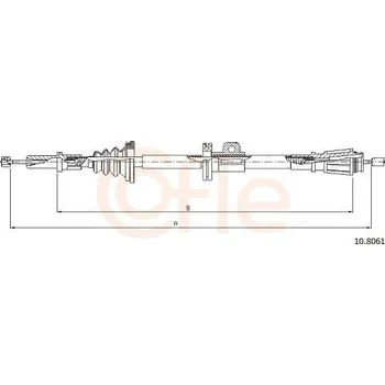 Autodíl Tažné lanko, parkovací brzda COFLE 10.8061