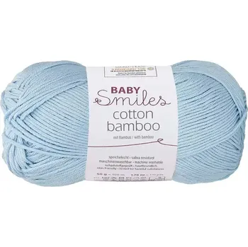 Příze Schachenmayr Baby Smiles Cotton Bamboo 1054 sv. modrá (Příze Baby Smiles Cotton Bamboo sv. modrá 1054)