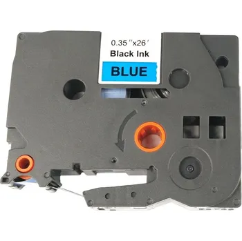 Pásek do tiskárny Páska - BROTHER TZE-521 - 9 mm modrá - černý tisk - kompatibilní