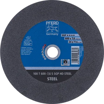Řezný kotouč Pferd 66397707 | Řezný kotouč 600 x 7,6x 60,0 mm, SGP HD STEEL, tvrdosť S, 100 m/s