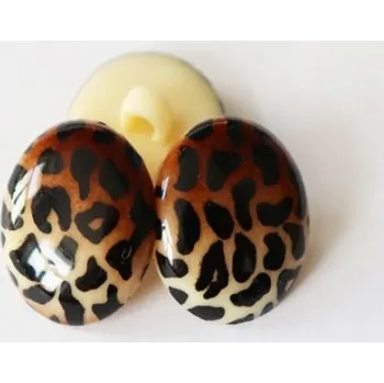 Knoflík 30231 Knoflík tygr 9946/18 - Hnědá, 18 mm