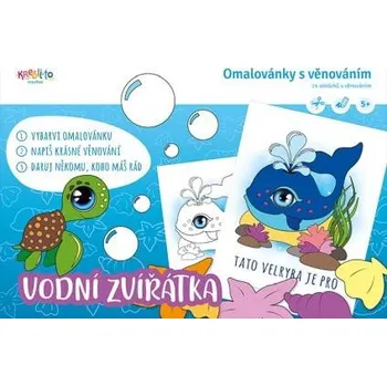 omalovánky Omalovánky s věnováním: Vodní zvířátka