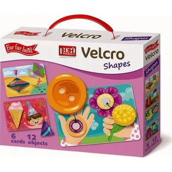 Puzzle PEXI Velcro skládačky - Tvary (Shapes)