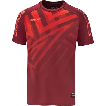 Saller SQUAD50 Tréninkové triko BARVA: 176 tmavě červená-černá-neon oranžová, Velikost: S Výkon a styl pro každý trénink