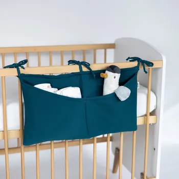 Příslušenství pro dětskou postel a kolébku Tulimese Kapsář mušelínový petrolejový