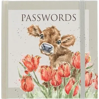 Blok Wrendale Designs Zápisník na hesla - Kráva