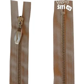 Zip zip nikl BÉŽOVÝ ozdobný děl. 3105XX - Béžová, 16cm