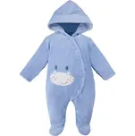 EEVI Kojenecký velurový overal BABY LOVE modrý - 56