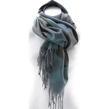 Šátek Šedomodrý barevný dámský hřejivý šátek Talon