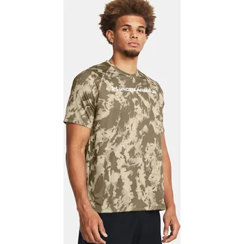 Pánské tričko Pánské tričko Under Armour UA TECH ABC CAMO SS-BRN - hnědé Velikost: XL