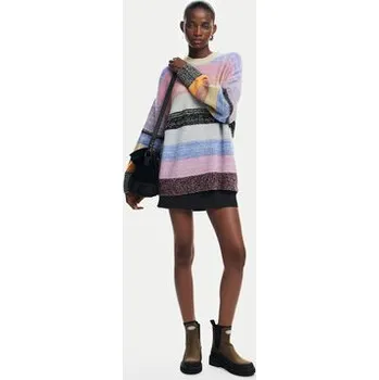 Dámský svetr Desigual Svetr Moncton 24WWJF28 Barevná Regular Fit L