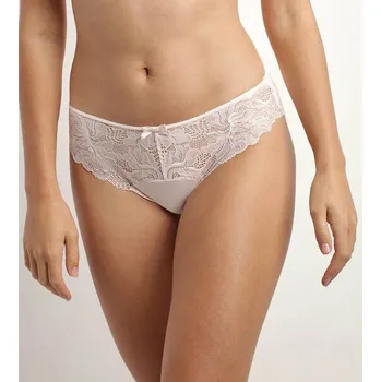 Kalhotky Dámské krajkové kalhotky DIM GENEROUS ESSENTIAL BRIEF - DIM - světle růžová XL