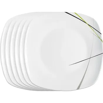 Talíř Orion Talíř porc. GREEN hran. dezert , zelená