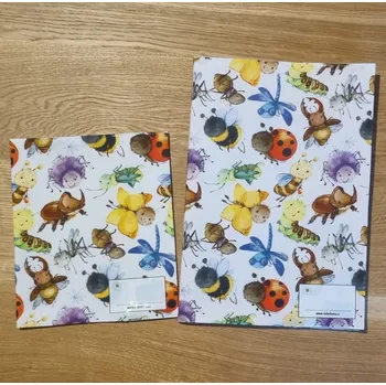 Obal na sešit Nebe doma Látkový barevný obal - veselé berušky - A4, A5 na knihu, učebnici, sešit, slabikář (univerzální) Velikost: A4