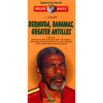 Bermuda - Bahamas - Greater Antilles Travel Map (Nelles Maps)