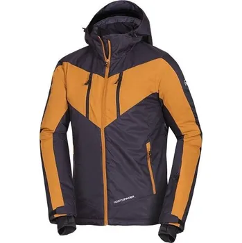 Pánská lyžařská bunda Northfinder ADRIANO XXL Černá, Oranžová
