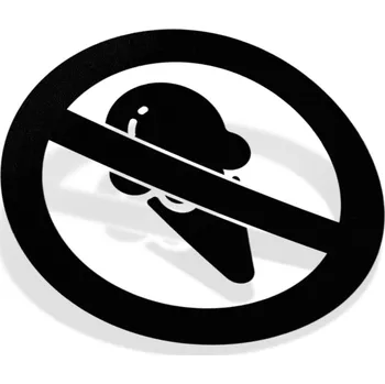 Samolepicí dekorace na vozidlo Samolepka Zákaz vstupu se zmrzlinou - 10x10