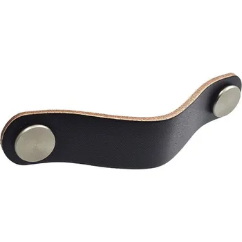 Úchytka kůže 138x25x10mm Černá/ni-sat