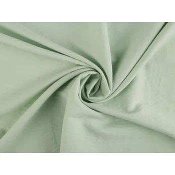 Halenkovina / plátno krešované splývavé, barva 5 (125 g/m²) zelená past.sv.