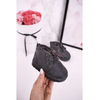 Chlapecká obuv Dívčí šněrovací Sněhové Boty S Kožešinou Hunter Barva: Stříbrná, Velikost: 31