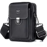 Bullcaptain pánská kožená taška i ledvinka Barbe Černá BULLCAPTAIN YB075