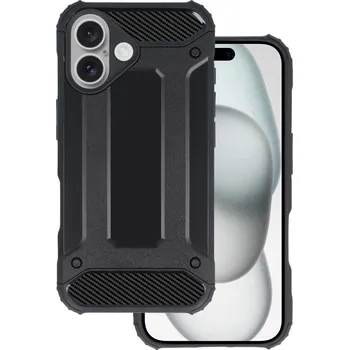 Pouzdro na mobilní telefon Zadní kryt pro iPhone 16 Panzer černý