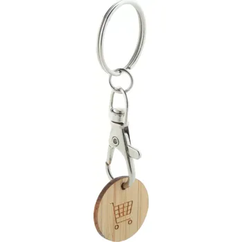 Boomarket přívěšek na klíče se žetonem do vozíku - přírodní - AP874022