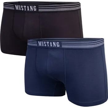 Oblečení a móda MUSTANG PÁNSKÉ BOXERKY 2P RETRO BLACK/NAVY 4046-1051 576 Velikost: L