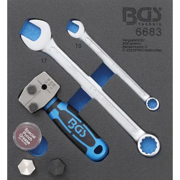 BGS 6683, Vložka do dílenského vozíku 1/6: lemovačka | DIN 4,75 mm (3/16")