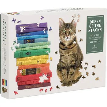 Puzzle Galison Tvarové Královna stohů 2v1 650 dílků