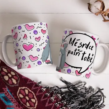 Hrnek Mé srdce patří tobě - Žlutá