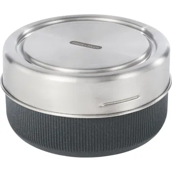 Svačinový box Obědový box 750 ml, šedá, sklo, Black+Blum - doprava zdarma od 2999 Kč