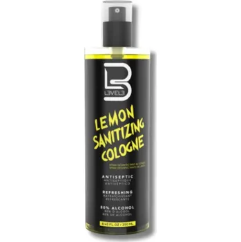 Dezinfekce L3VEL3 Lemon Sanitizing Spray - dezinfekce na ruce s obsahem 80% alkoholu - vůně: citron, 250 ml
