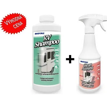 WC čistič RV Shampoo 500ml šampon +Clean Awning 500ml pěna na čištění markýz CENOVĚ VÝHODNÁ SADA