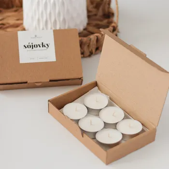 Svíčka Čajové svíčky Sójovky – 6 ks | Sójové čajovky pro relax – Momentee.cz