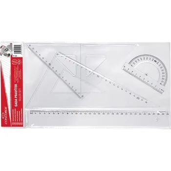 pravítka CONCORDE Sada pravítek Concorde, 4ks, závěs, transparentní 144.629