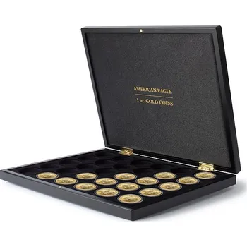 Obal pro sběratelský předmět Leuchtturm Kazeta pro 30 zlatých investičních mincí 1 Oz - různé motivy Motiv kazety: American Eagle
