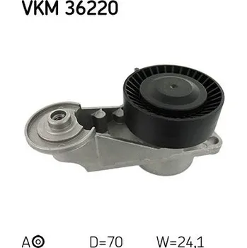 Napínák, žebrovaný klínový řemen SKF VKM 36220