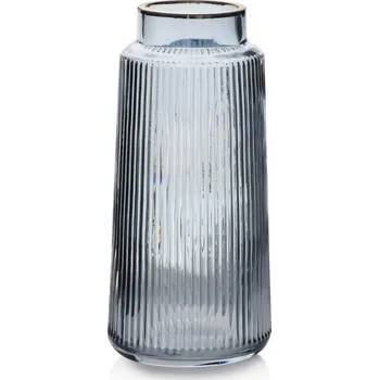 Váza Skleněná váza Serenite 26 cm nebeská modrá/šedá