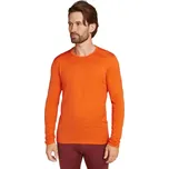 Pánské merino tričko s dlouhým rukávem ICEBREAKER Mens 200 Oasis LS Crewe, Blaze velikost: S