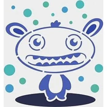 Plastová šablona, PŘÍŠERKA 5, 15x15 cm, 1 kus