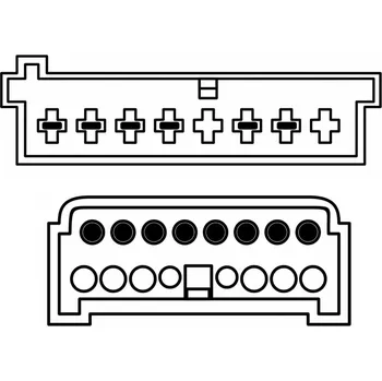 ISO konektor ISO adaptér pro autorádia Ford / VW / Seat