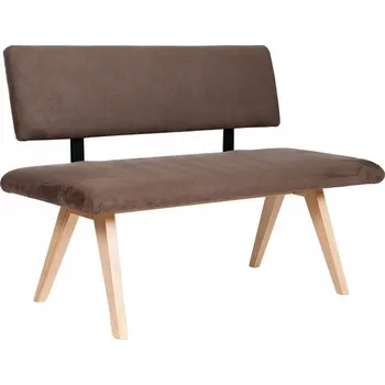 Čalouněná lavice Vltavotýnský nábytek, hnědá, bez úložného prostoru