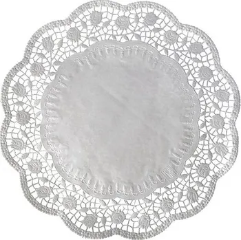 Nádobí Wimex Dekorativní krajka kulatá bílá, průměr 34 cm - 100 ks
